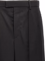 Black Wool Casual Pants 3
