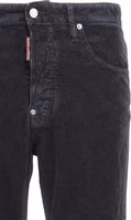 Blue Cotton Casual Pants 3