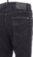 Blue Cotton Casual Pants 4