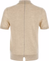 Beige Wool Polo Shirt 2