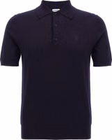 Blue Wool Polo Shirt 1