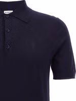 Blue Wool Polo Shirt 3