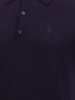 Blue Wool Polo Shirt 4