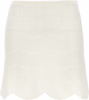 White Cotton Long Skirt 1