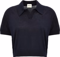 Blue Wool Shortsleeve Shirt 1