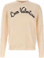 Beige Virgin Wool Cardigan 1