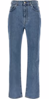Blue Organic Cotton Straight-Leg Jeans 1