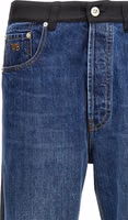 Blue Cotton Straight-Leg Jeans 3