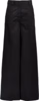 Black Cotton Casual Pants 1