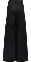 Black Cotton Casual Pants 2