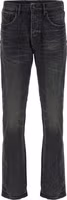 Black Cotton Straight-Leg Jeans 1