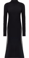 Bicolor Viscose Midi Dress 1