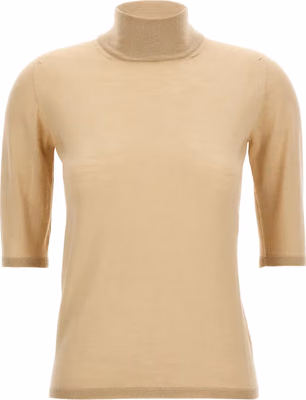 Beige Virgin Wool Cardigan