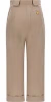 Beige Cotton Casual Pants 2