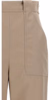 Beige Cotton Casual Pants 3