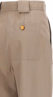Beige Cotton Casual Pants 4