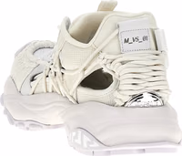White Calfskin Athletic Sneakers 3