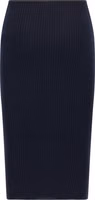 Blue Viscose Midi Skirt 2