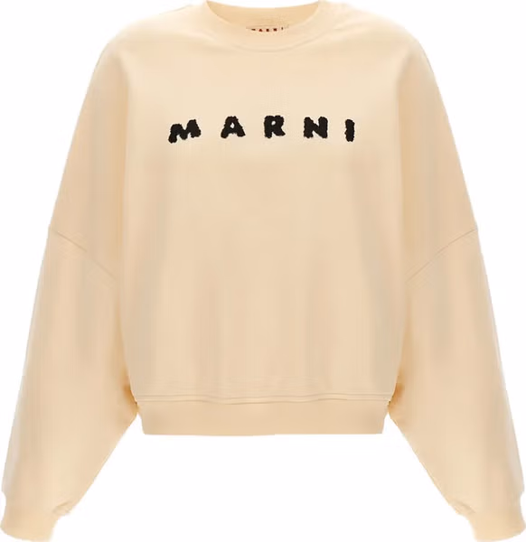 White Cotton Sweatshirt