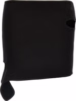 Black Viscose Long Skirt 1