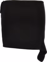 Black Viscose Long Skirt 2