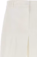 White Linen Casual Pants 3