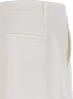 White Linen Casual Pants 4