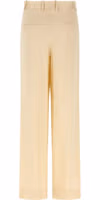 Beige Viscose Casual Pants 2