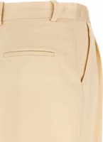 Beige Viscose Casual Pants 4