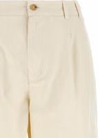 Beige Cotton Casual Pants 3
