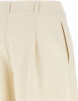 Beige Cotton Casual Pants 4