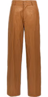 Brown Viscose Casual Pants 1