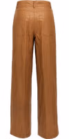 Brown Viscose Casual Pants 2