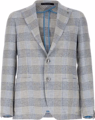 Blue Cotton Blazer