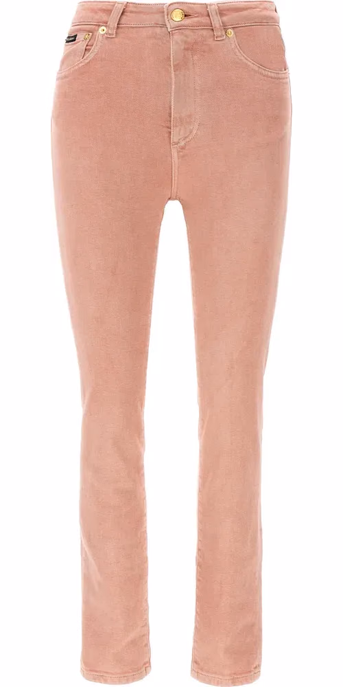 Multicolor Cotton High-Waisted Jean