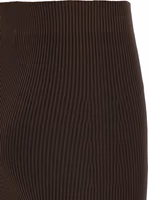 Brown Viscose Mini Skirt 4