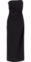 Black Virgin Wool Long Dress 1