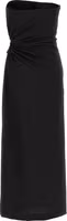 Black Virgin Wool Long Dress 2