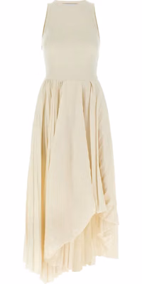 White Cotton Long Dress