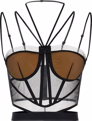 Black Polyamide Tank Tops