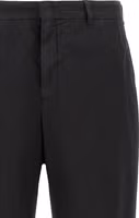 Black Cotton Casual Pants 3