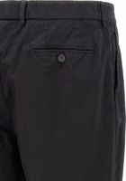 Black Cotton Casual Pants 4
