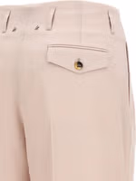 Multicolor Virgin Wool Casual Pants 4