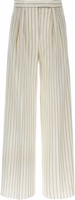 White Cotton Casual Pants 1