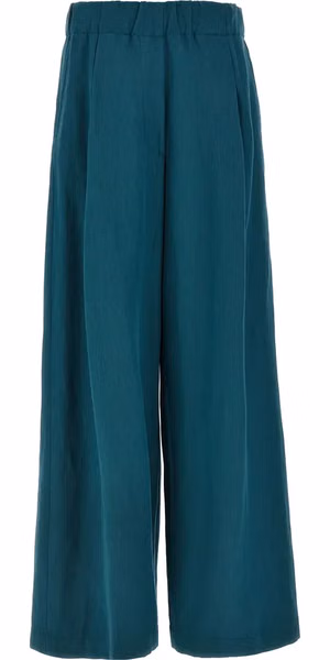 Bicolor Wool Casual Pants