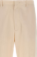 Beige Cotton Casual Pants 3