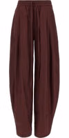 Bordeaux Polyester Casual Pants 1