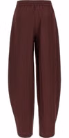 Bordeaux Polyester Casual Pants 2