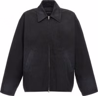 Black Cotton Full-Length Jacket 1