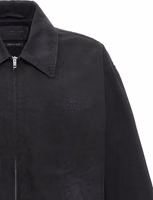 Black Cotton Full-Length Jacket 3